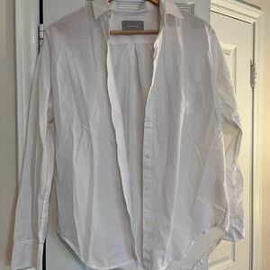 Everlane Women’s White Casual Button Down Shirt